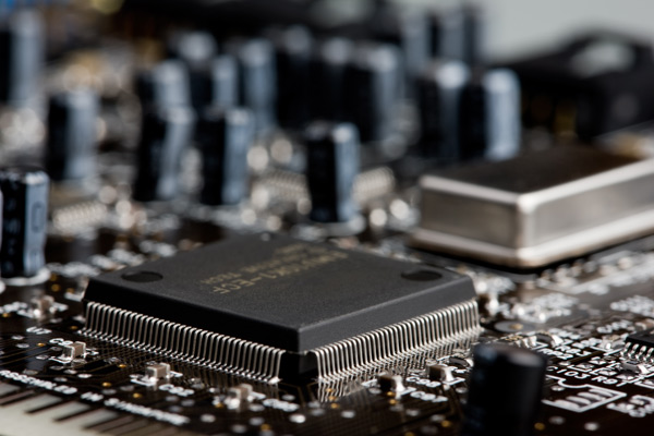 Macro van een microprocessor Microprocessor