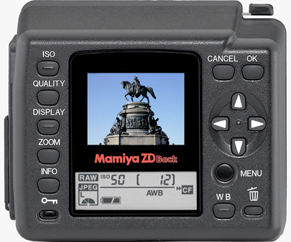 Mamiya Zdb achterwand Mamiya Zdb achterwand