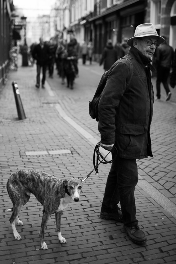 Man met hond Man met hond