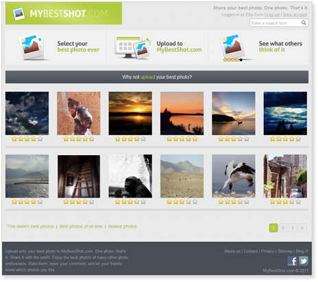 Mybestshot.com screenshot