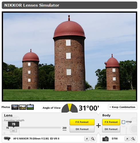 Nikkor Lenses Simulator