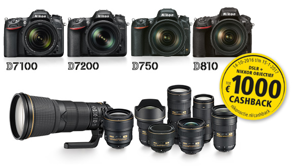 Nikon Cashback Actie