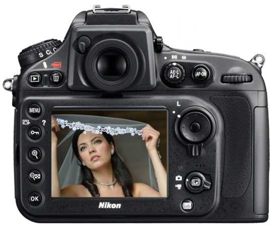 Nikon D800; achterkant Nikon D800