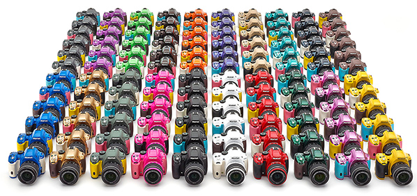Pentax K-50 verkrijgbaar in 120 kleurcombinaties Pentax k 50 colors
