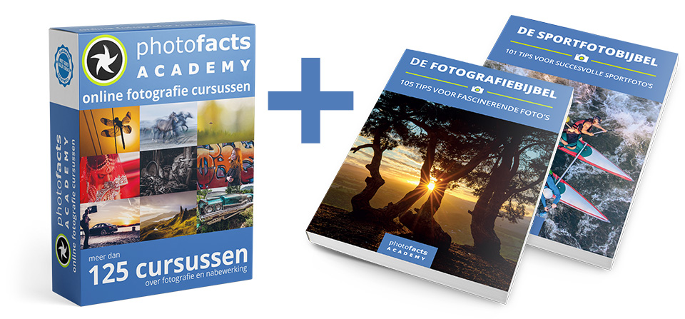 Photofacts Academy + Sportfotobijbel + Fotografiebijbel