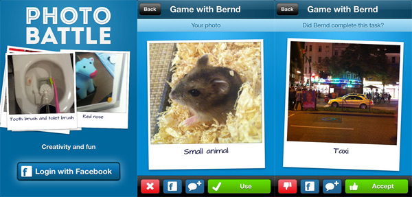 Photo battle screenshots