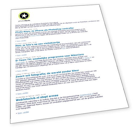 Photofacts Nieuwsbrief Photofacts Nieuwsbrief