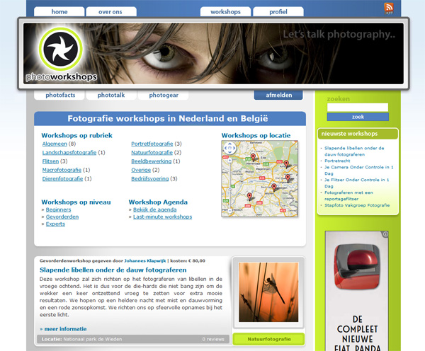 Photoworkshops screenshot Photoworkshops screenshot