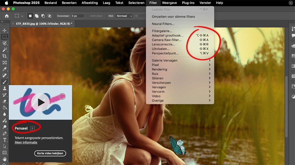 Photoshop sneltoetsen Photoshop sneltoetsen