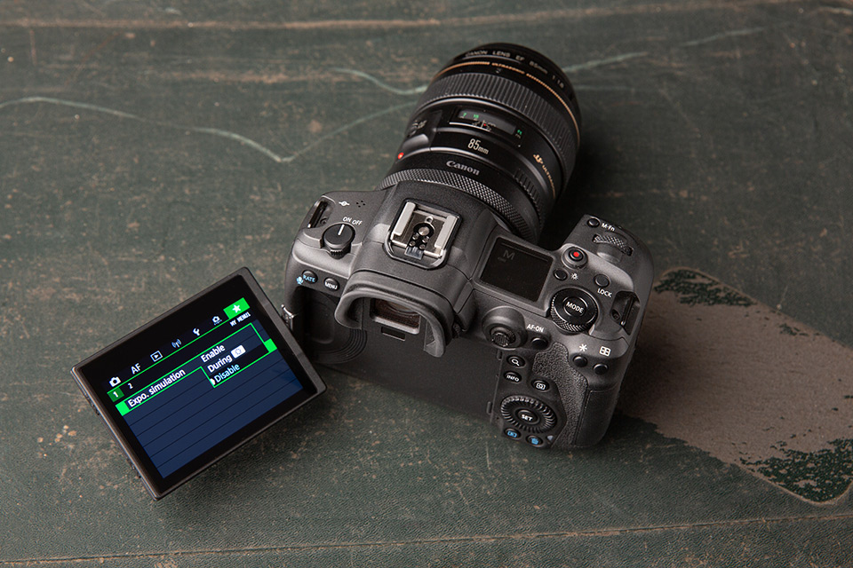 De Belichtingssimulatie uitschakelen op de Canon EOS R5 De Belichtingssimulatie uitschakelen op de Canon EOS R5