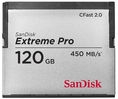 SanDisk Extreme PRO CFast 2.0 Sandisk cfast 120gb