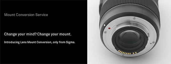 Sigma lens mount service