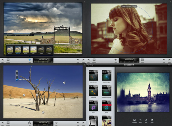 Snapseed screenshots