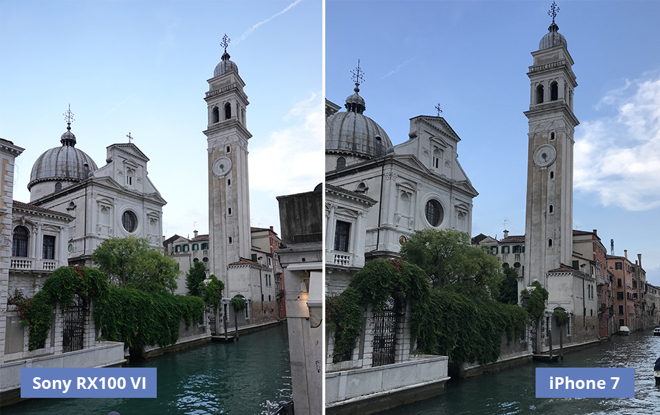 Sony RX100 VI versus iPhone