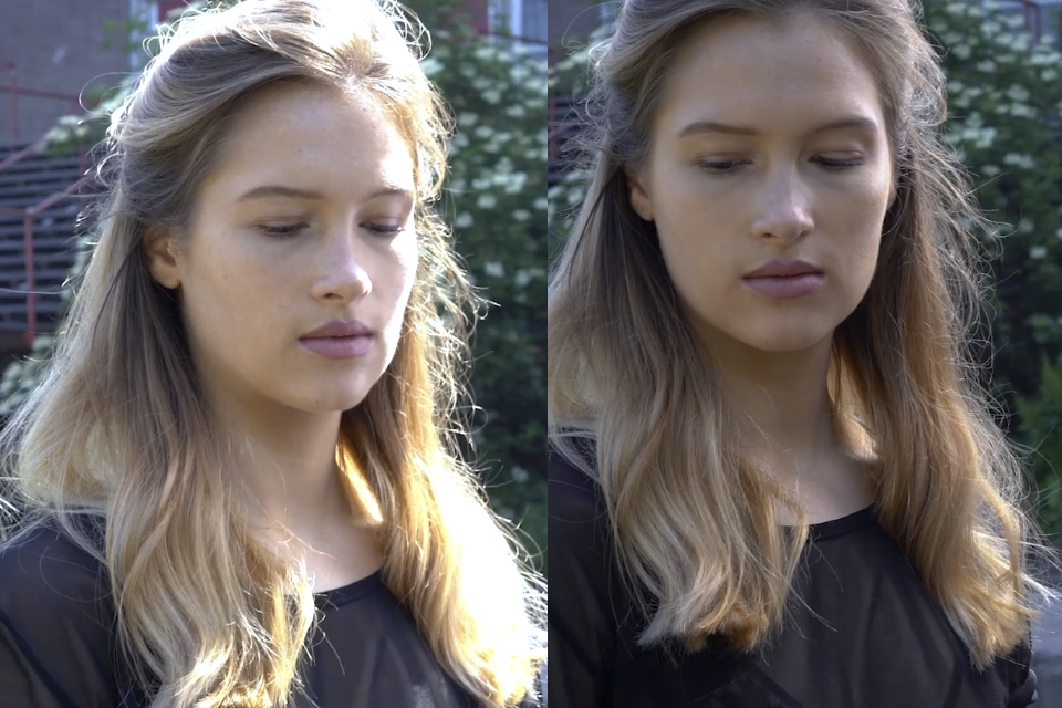 Sophie voor/na doorzichtscherm Sophie voor/na doorzichtscherm