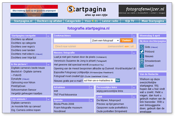 Fotografie Startpagina