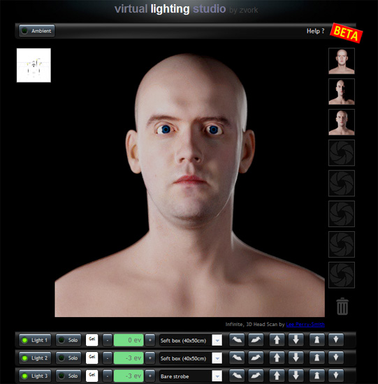 Virtual Lighting Studio screenshot