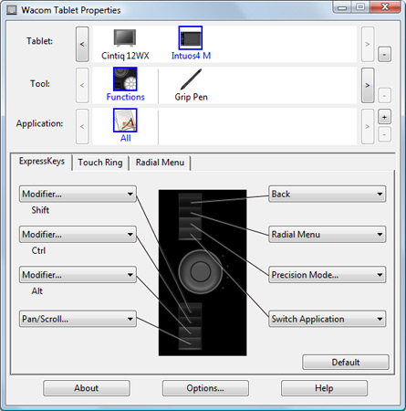 Wacom Tablet Properties