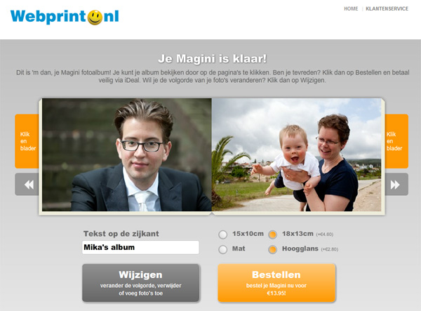 Magini album opmaken