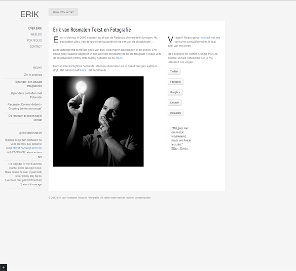 About Erik About Erik