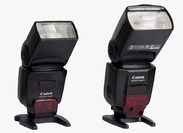 De Canon Speedlite 420 EX en de 580 EX II