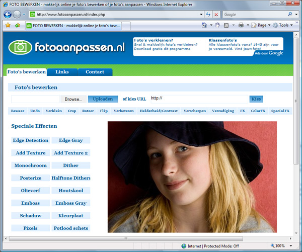 Screenshot Fotoaanpassen.nl