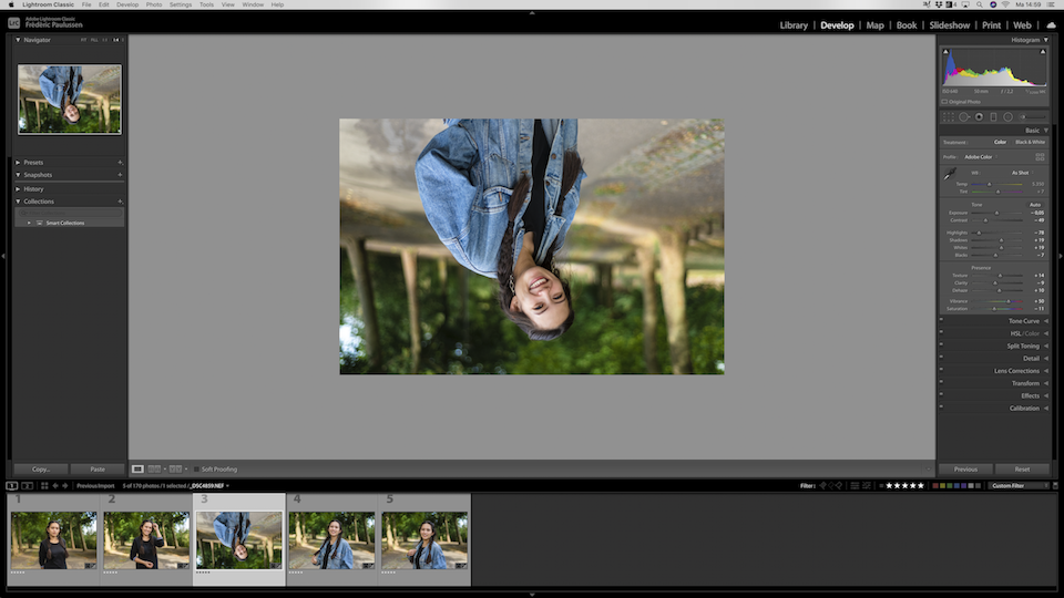 Ondersteboven in Adobe Lightroom Ondersteboven in Adobe Lightroom
