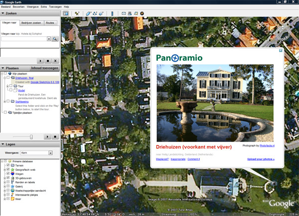 Je foto in Google Earth