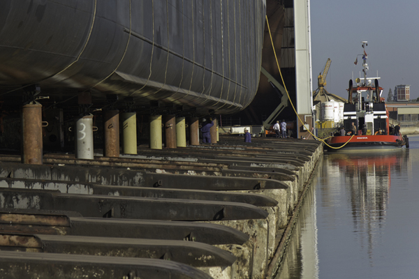 Finnborg op het droge