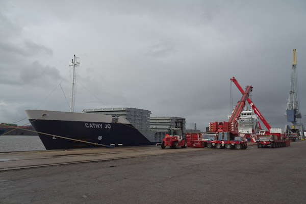 De havenkade in Delfzijl