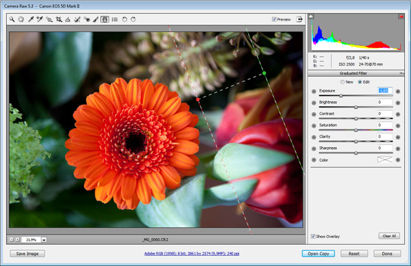 Graduated filter Graduated filter