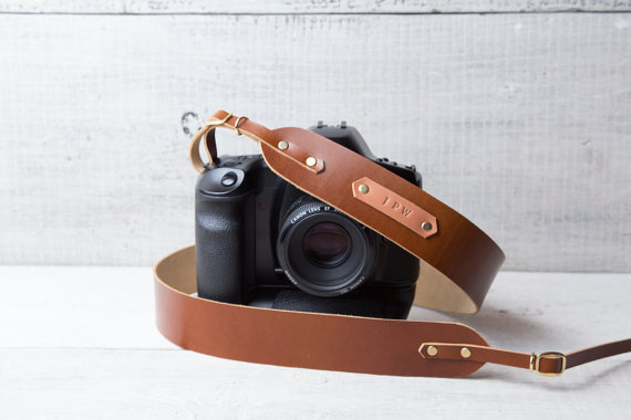 Etsy leather camera strap