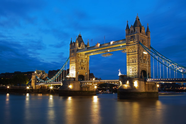 Londen, gemaakt met behulp van een statief Londen, gemaakt met behulp van een statief