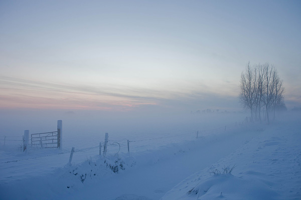 Besneeuwd prookjeslandschap