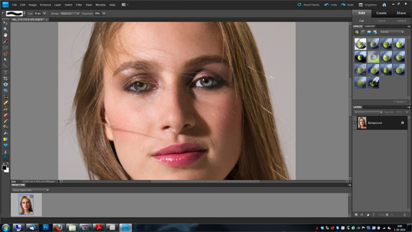 De Photoshop Elements 9 interface