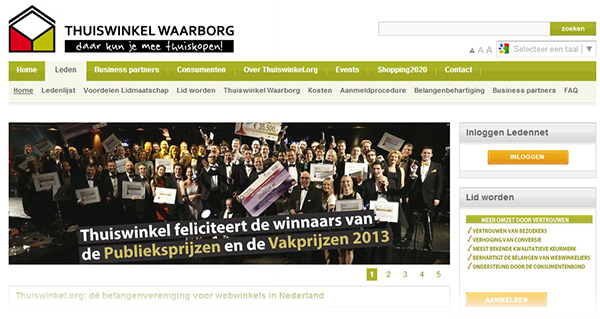Thuiswinkel.org Screenshot thuiswinkel