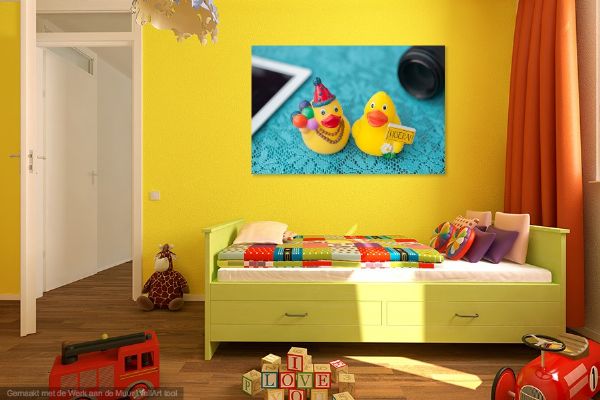 Wallapp badeendjes.jpeg Inspireer anderen om verder te denken over het gebruik of de toepassing van de foto in het interieur