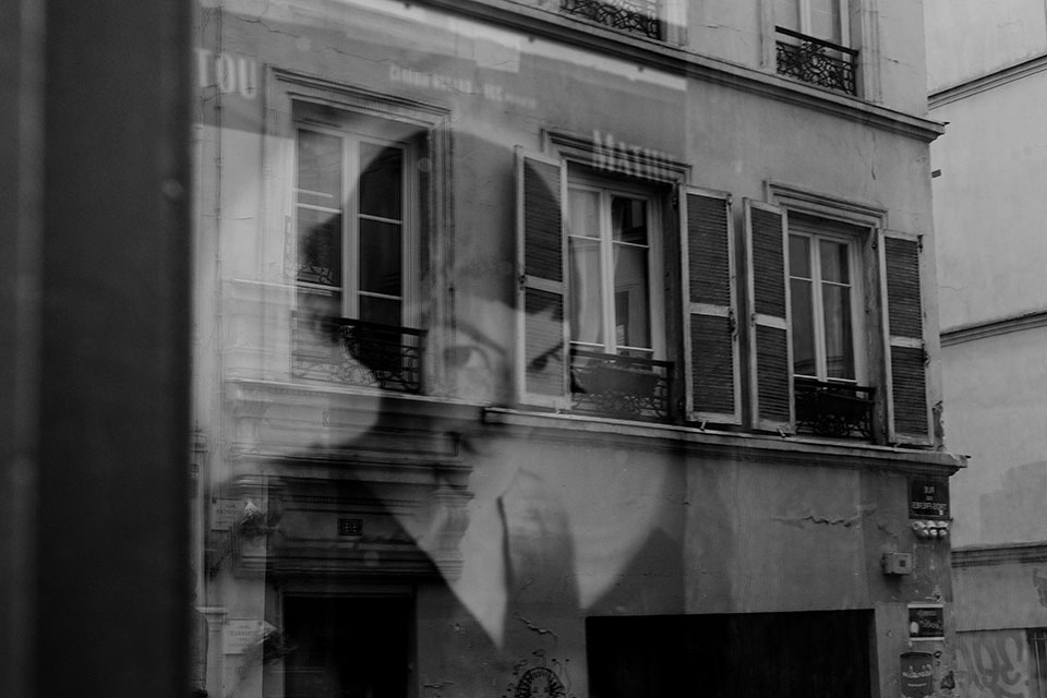 Parijs winkelruit reflectie