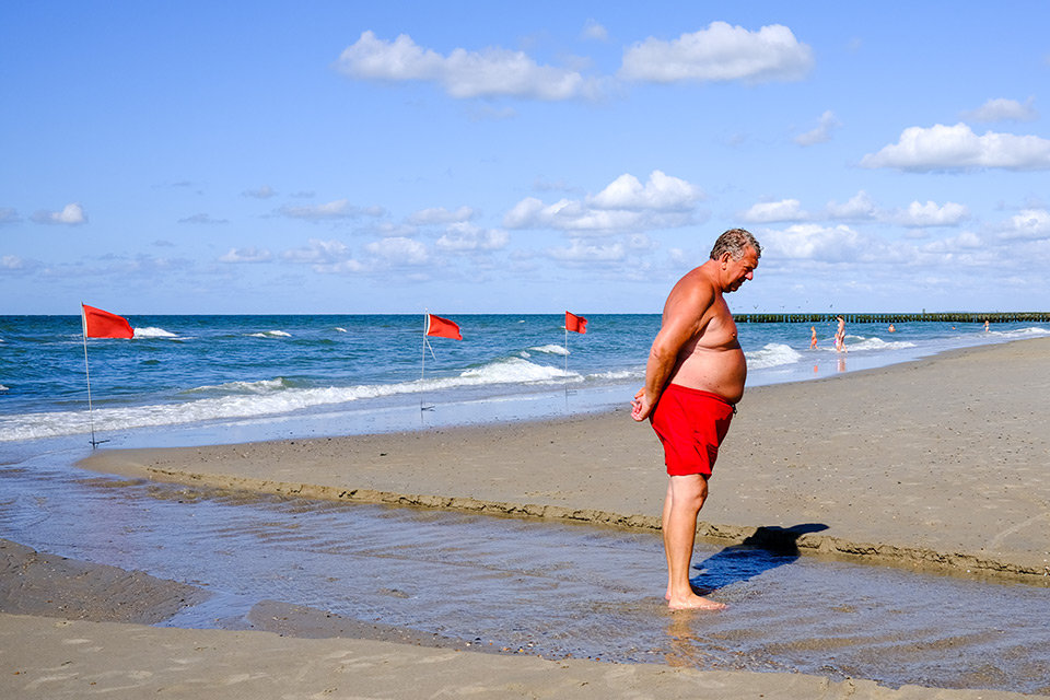 Straatfotografie op het strand Straatfotografie op het strand