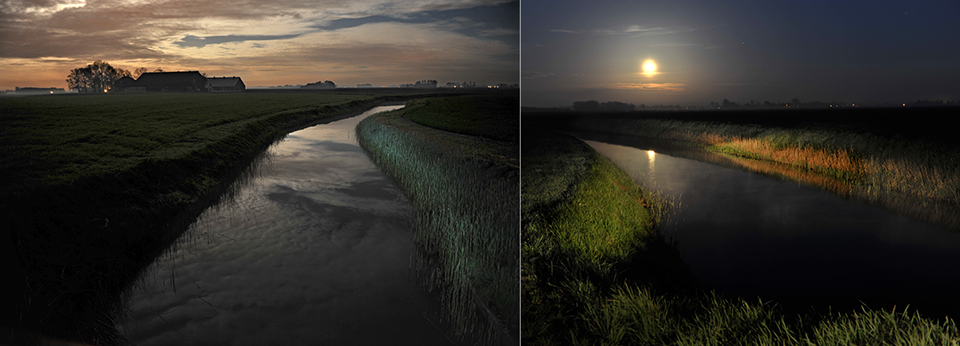 Bob van Zalm - nachtfoto's bijgelicht met zaklamp