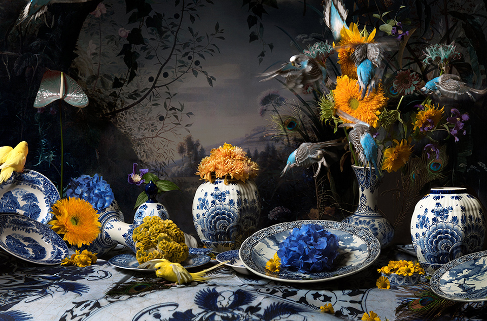Hans Withoos Still life in Delftware Courtesy
