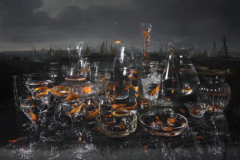 Hans Withoos Still life with Goldfish Hans Withoos Still life with Goldfish