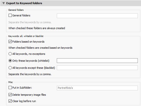 KeywordExporterOptions KeywordExporterOptions