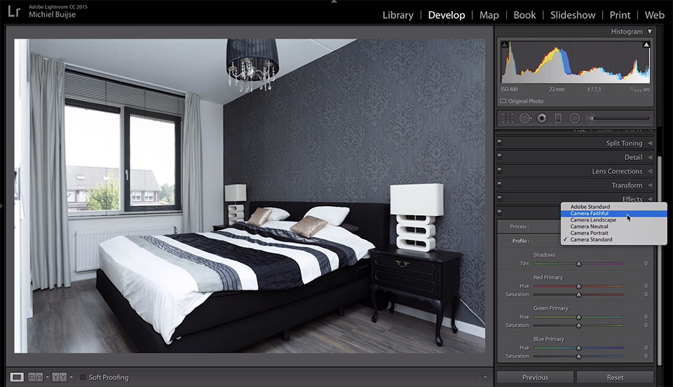 Nabwerking LR camera calibratie camera faithful Nabwerking LR camera calibratie camera faithful
