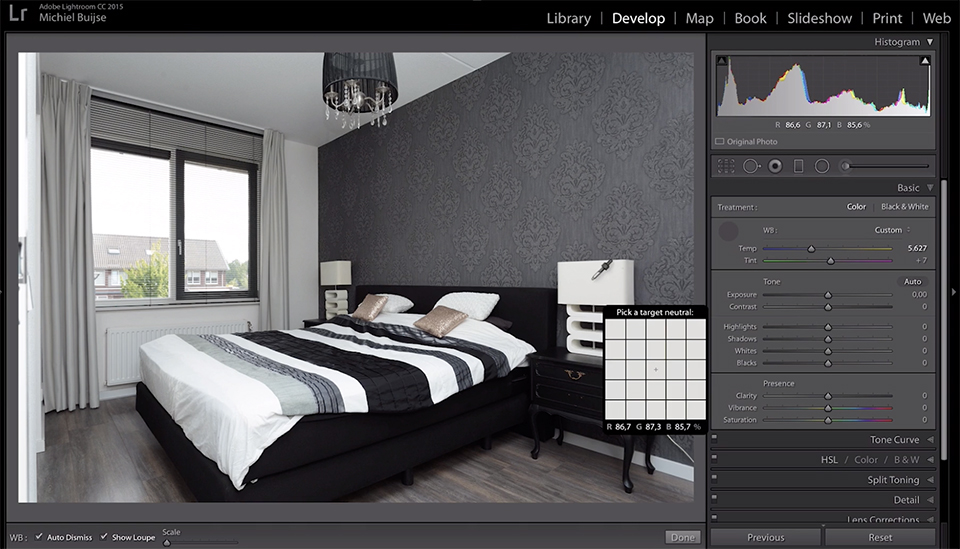 Nabwerking Lightroom wb pipetje Nabwerking Lightroom wb pipetje