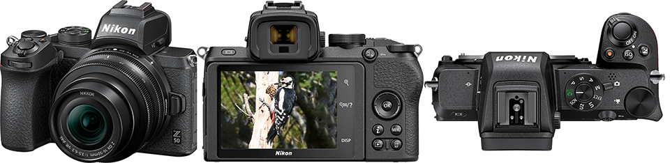 Nikon Z50 frontaanzicht Nikon Z50 frontaanzicht