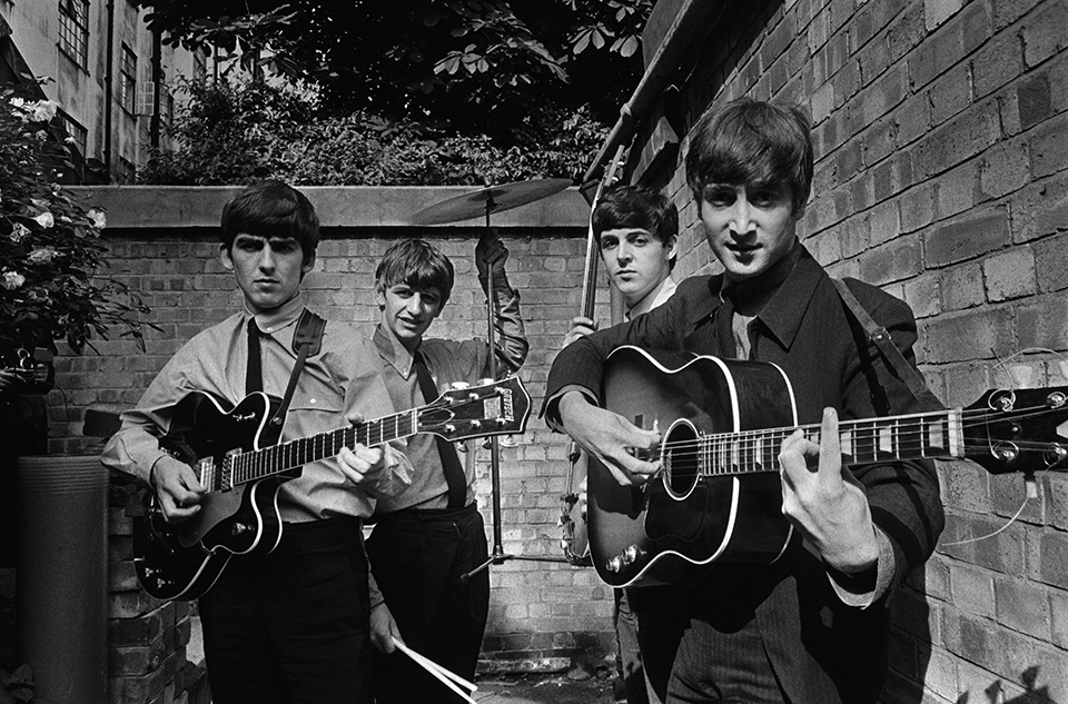 Terry ONeill The Beatles in a Backyard London 1963   Courtesy Eduard Planting Gallery