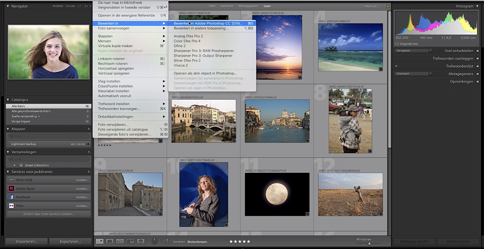 Vanuit Lightroom openen in Photoshop Vanuit Lightroom openen in Photoshop