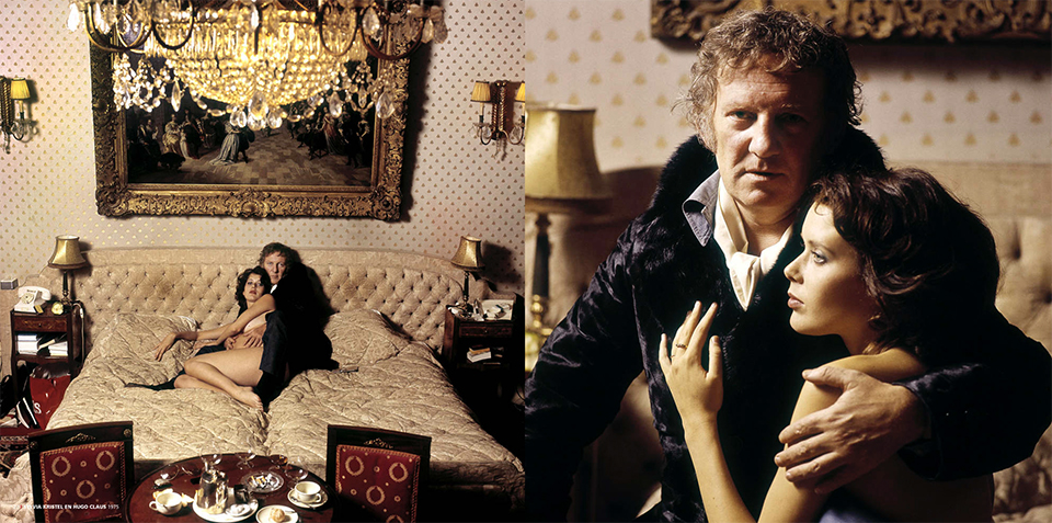 Actrice sylvia kristel en schrijver hugo claus 1974 Actrice sylvia kristel en schrijver hugo claus 1974