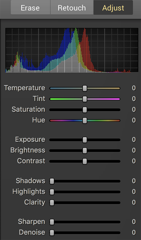 Adjust tool Adjust tool